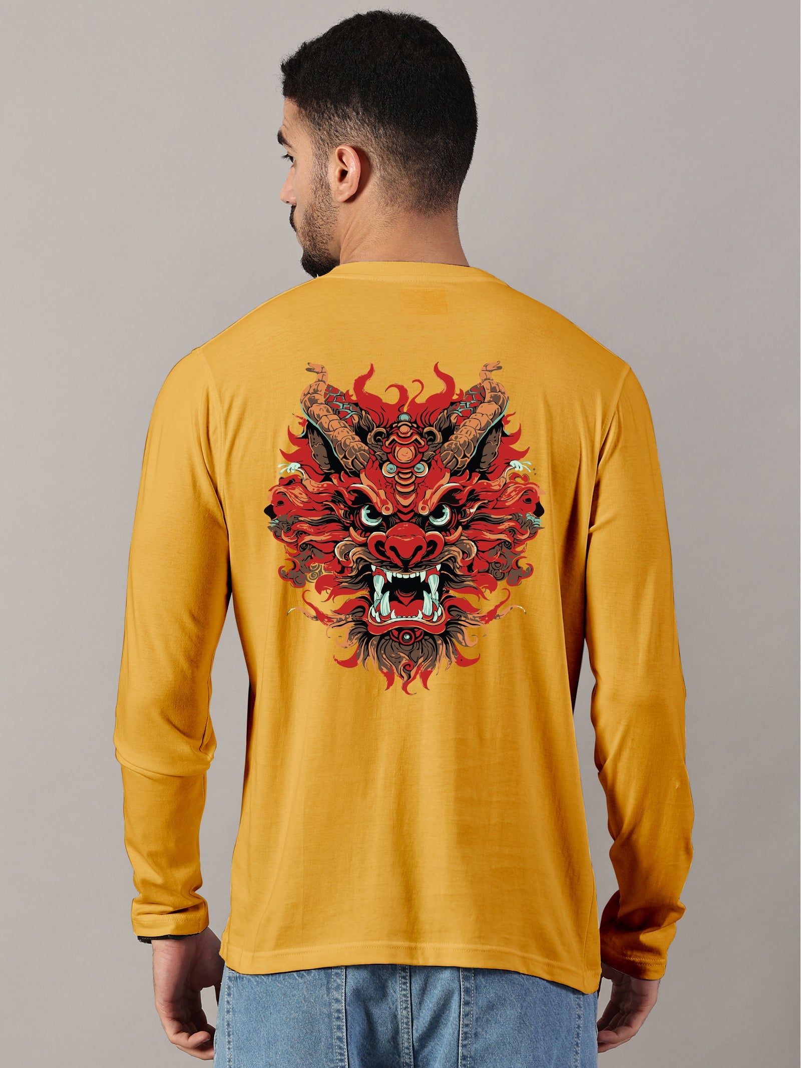 Basic Full sleeve : Dragon Printed T-Shirt