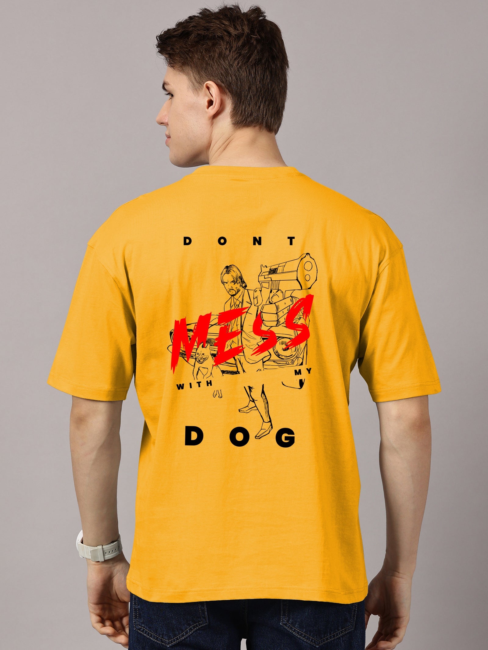 Oversized : John Wick  Printed T-Shirt