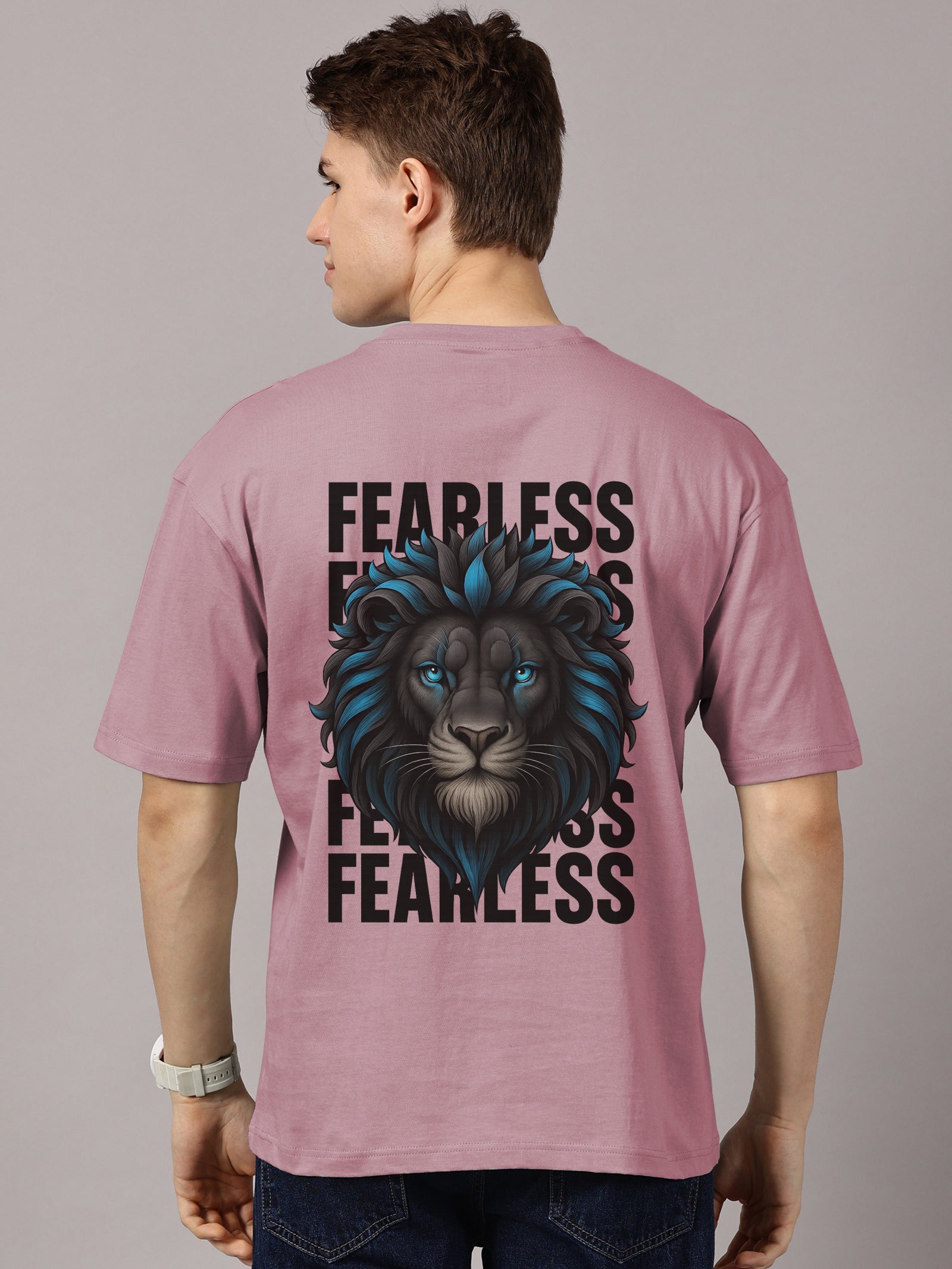 Oversized : Fearless Printed T-Shirt