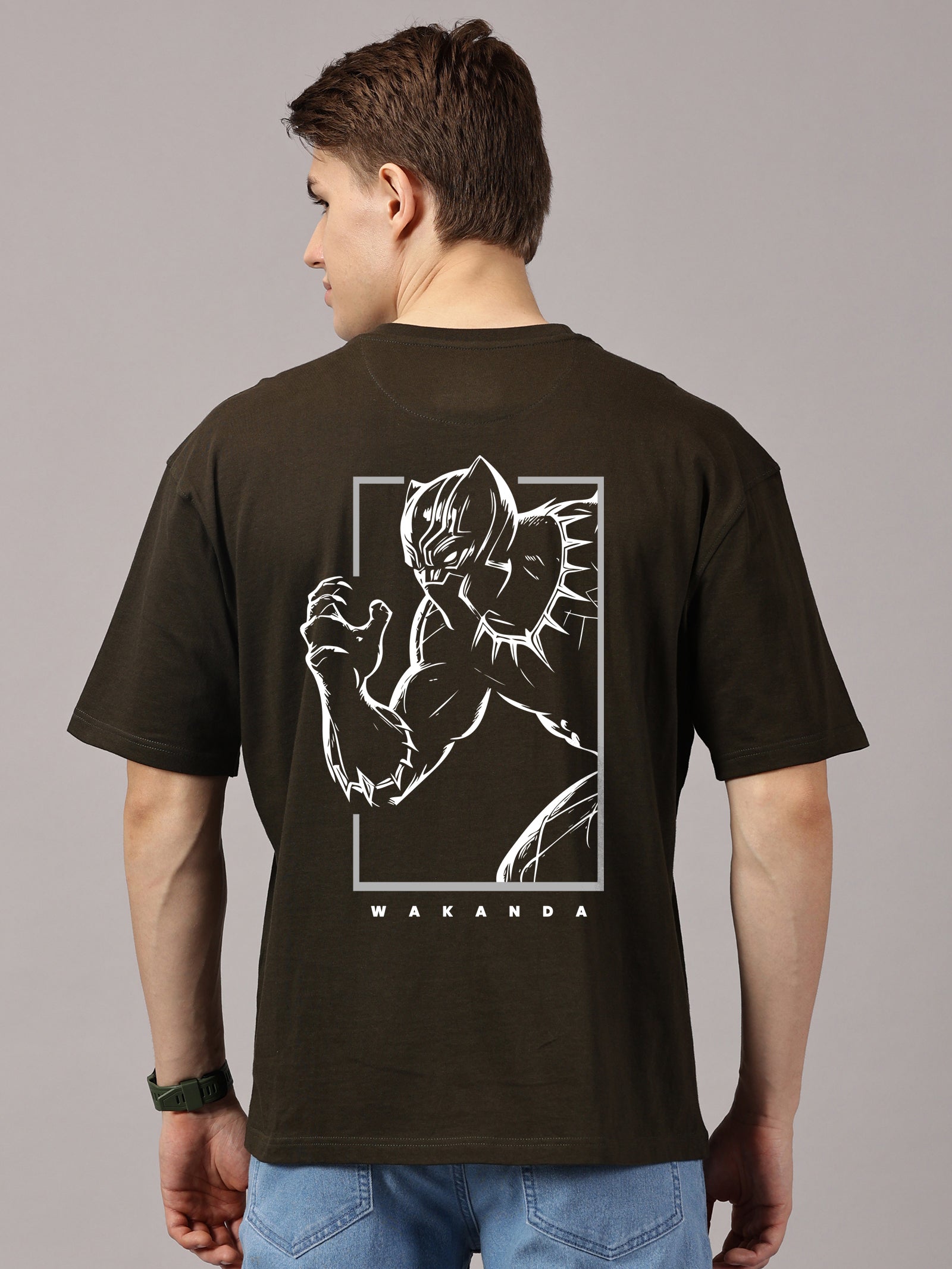 Oversized : Wakanda Printed T-Shirt