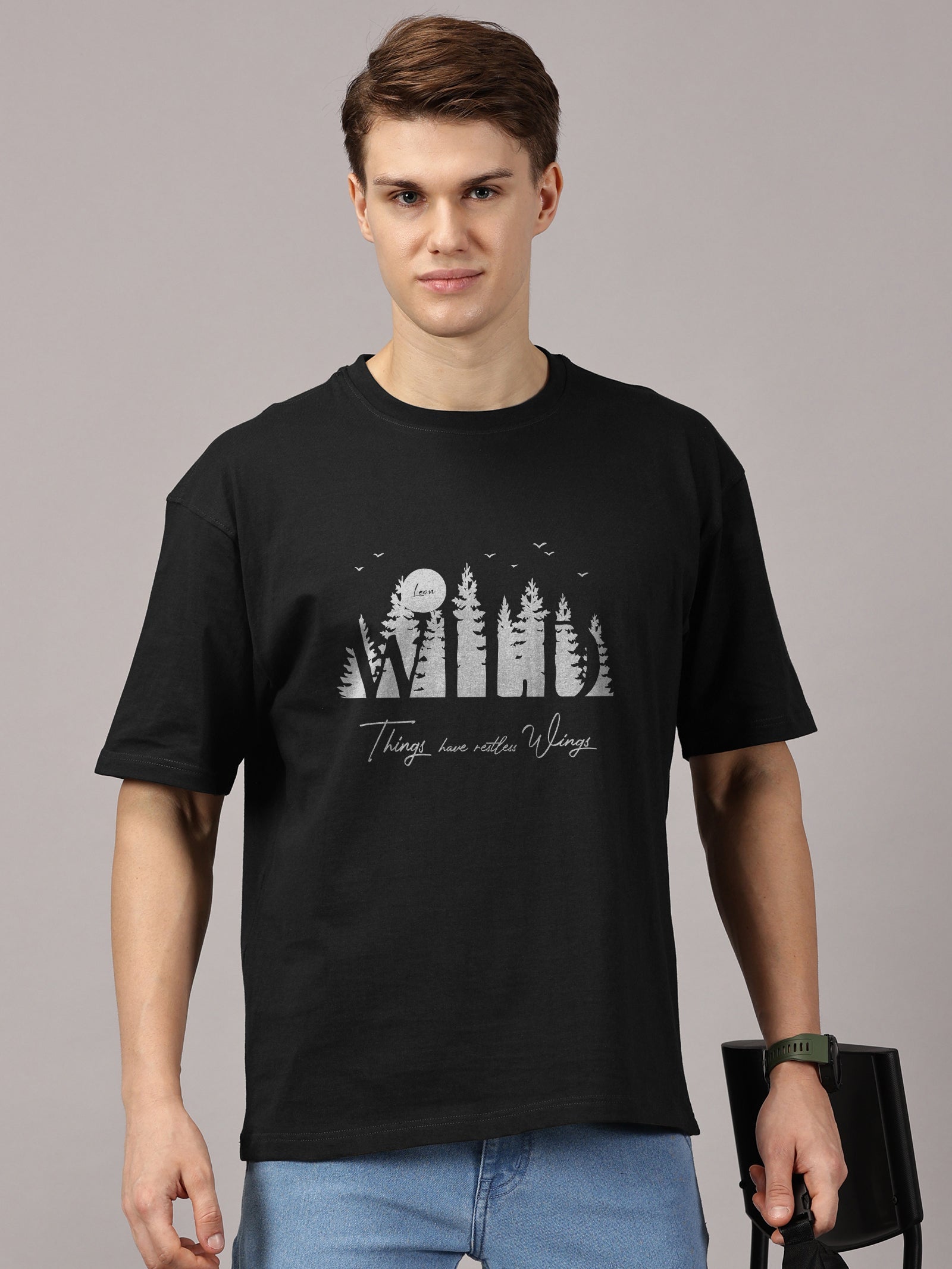 Oversized : Wild Printed T-Shirt