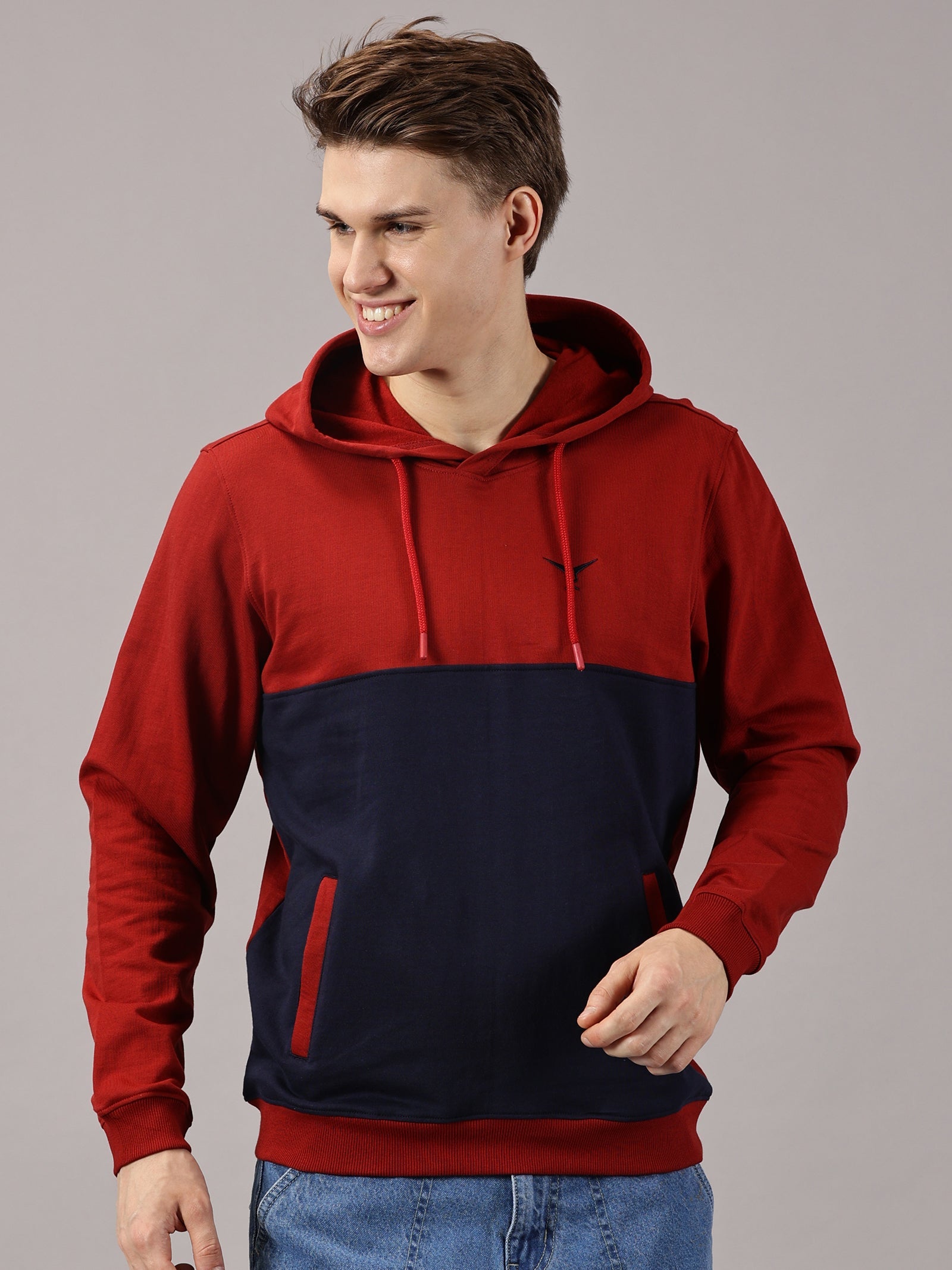 Sweatshirt : Colour Block Hoodie