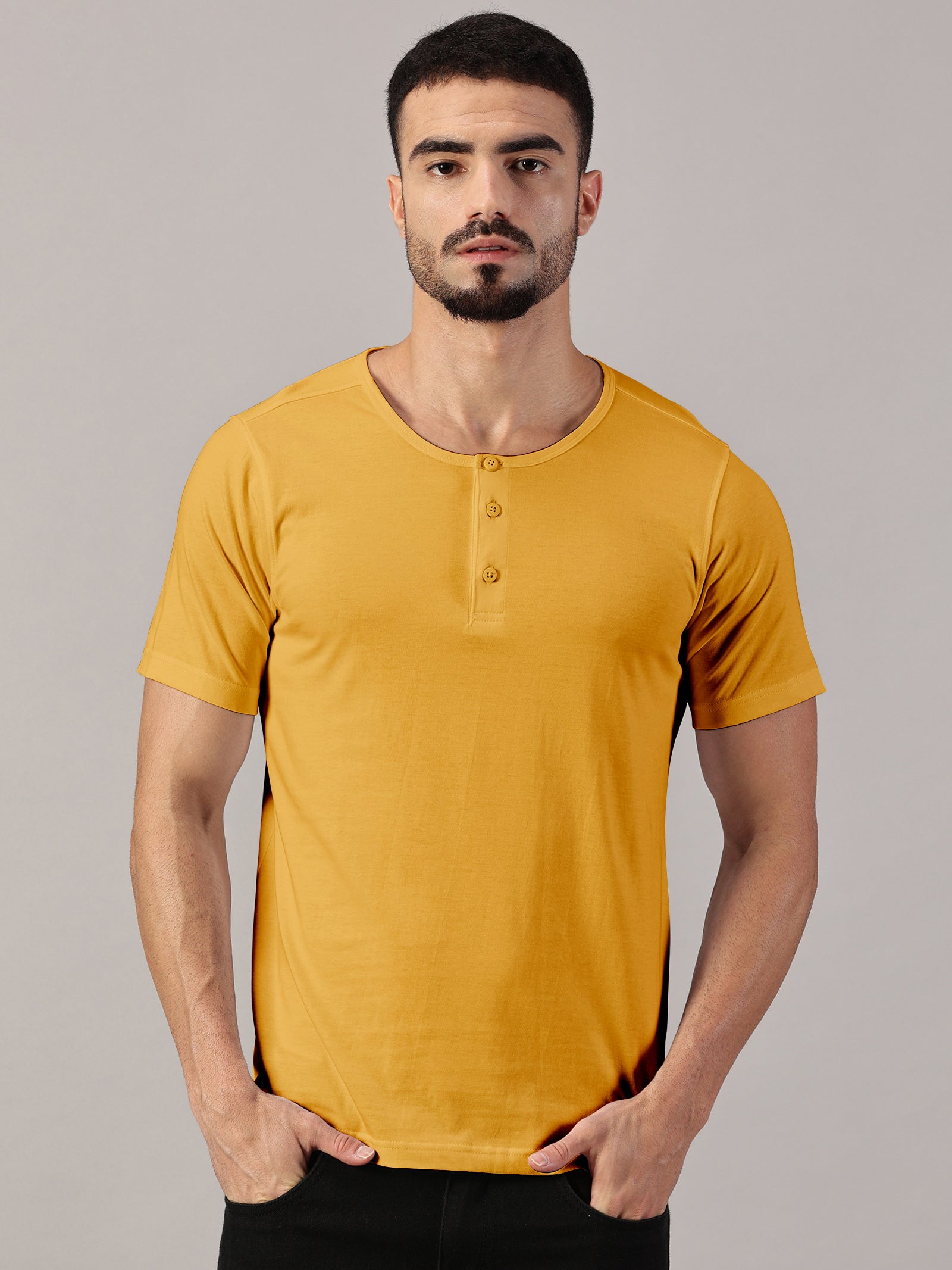 Casuals : Henley Neck T-Shirt