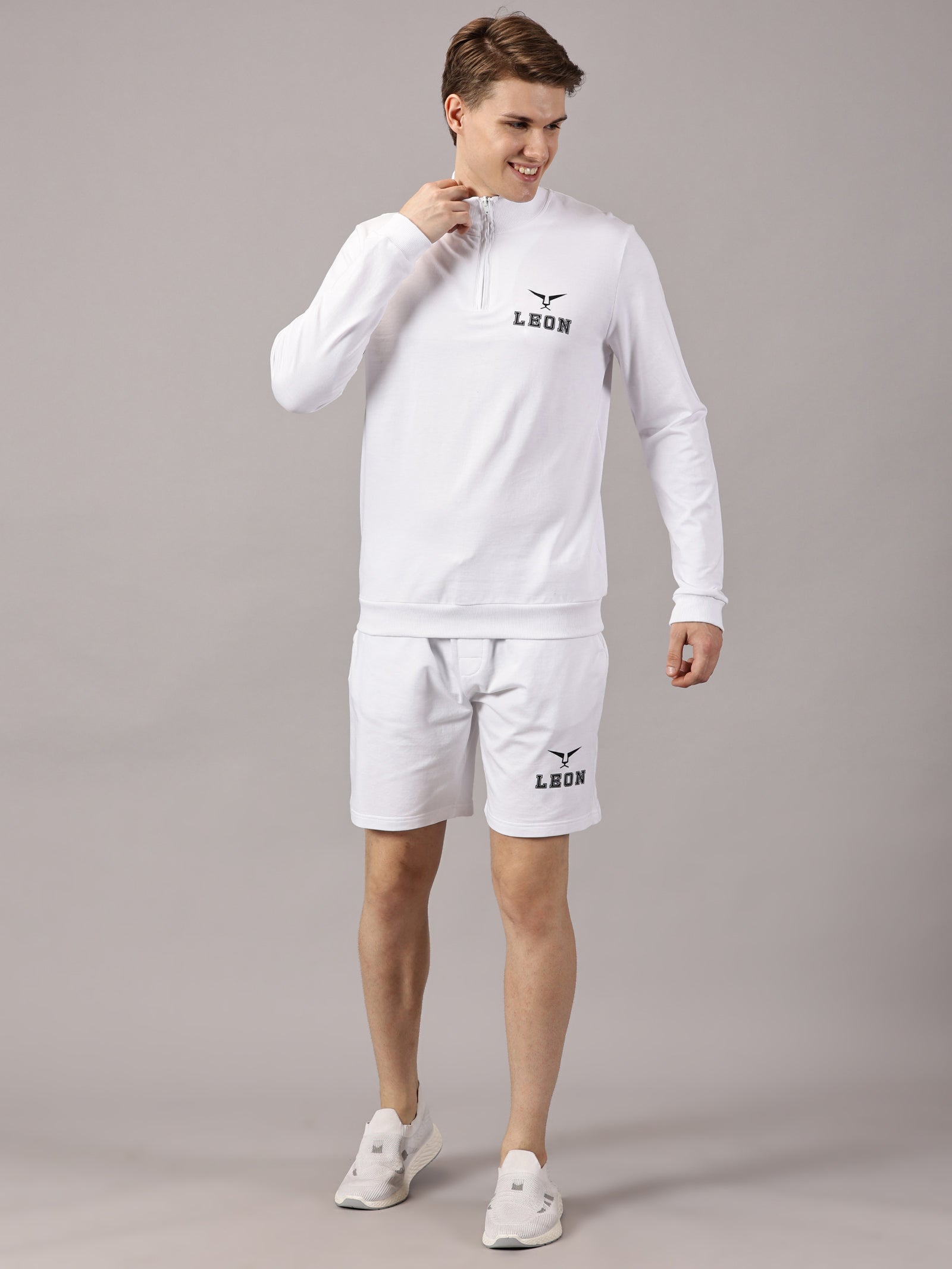 Active Wear :Sports High Neck and Shorts sets