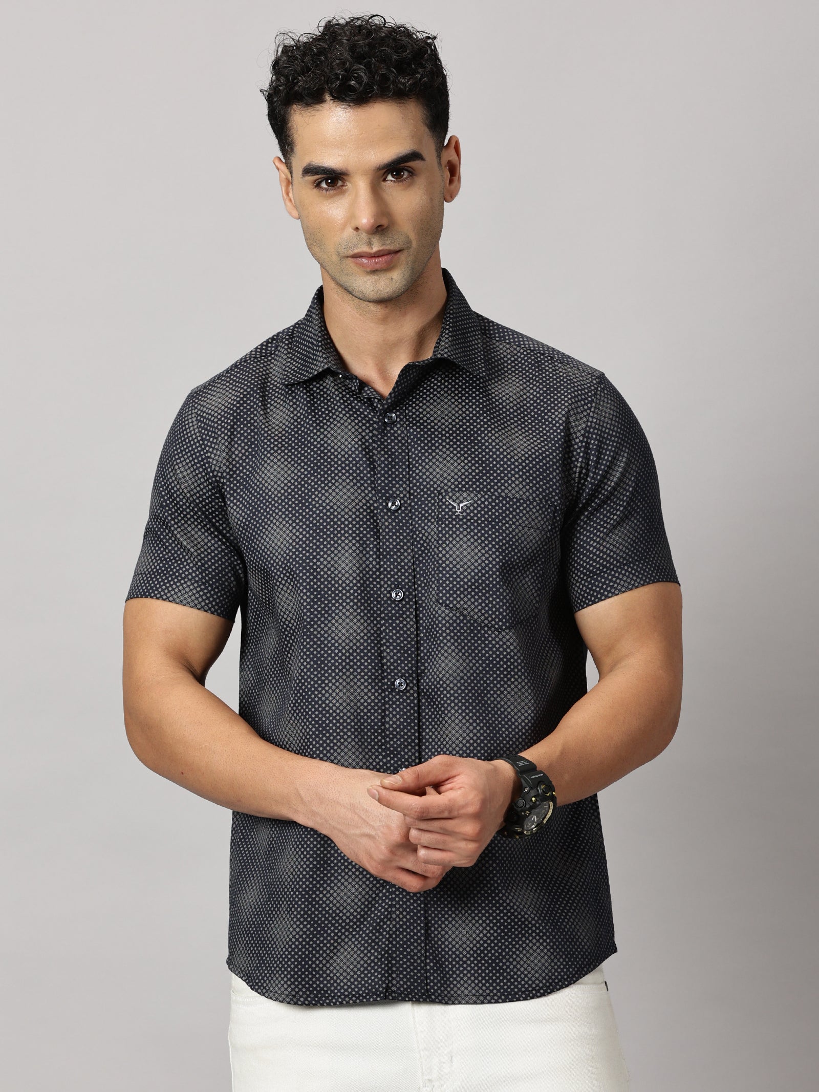 Casuals : Dots Printed Shirt