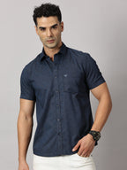 Casuals : Geometric Textured Shirt