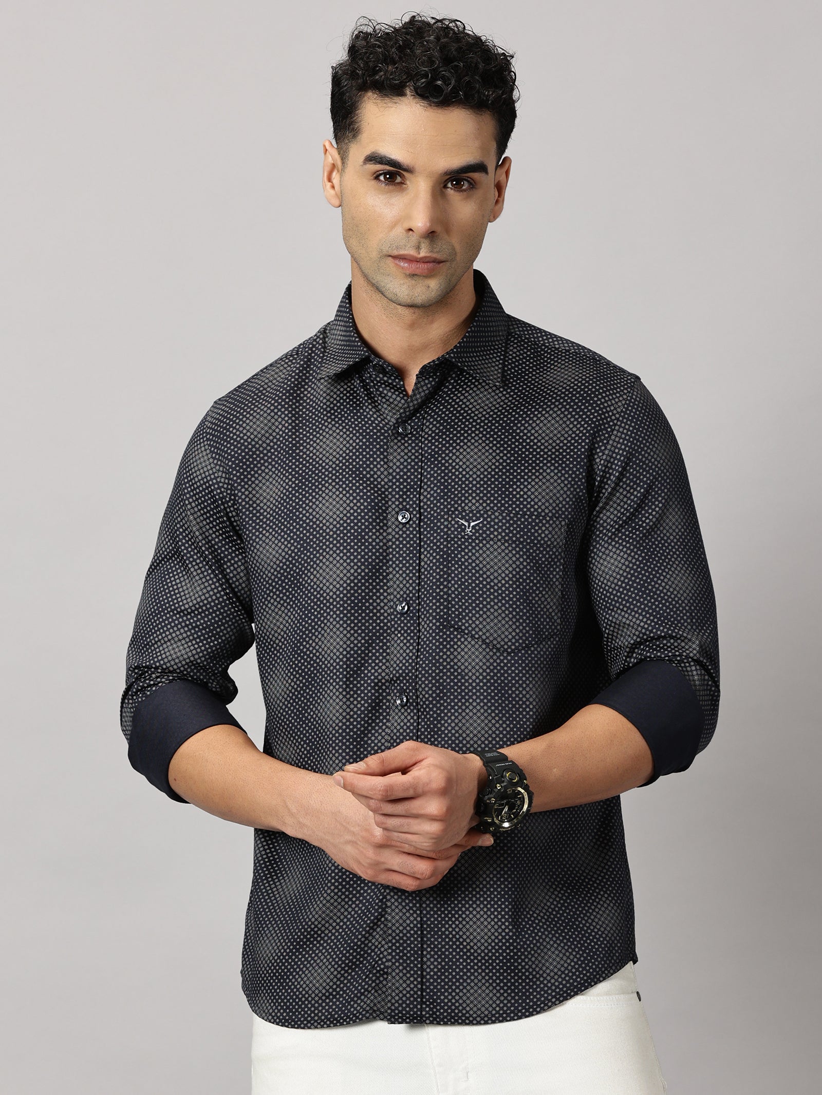 Casuals : Dots Printed Shirt