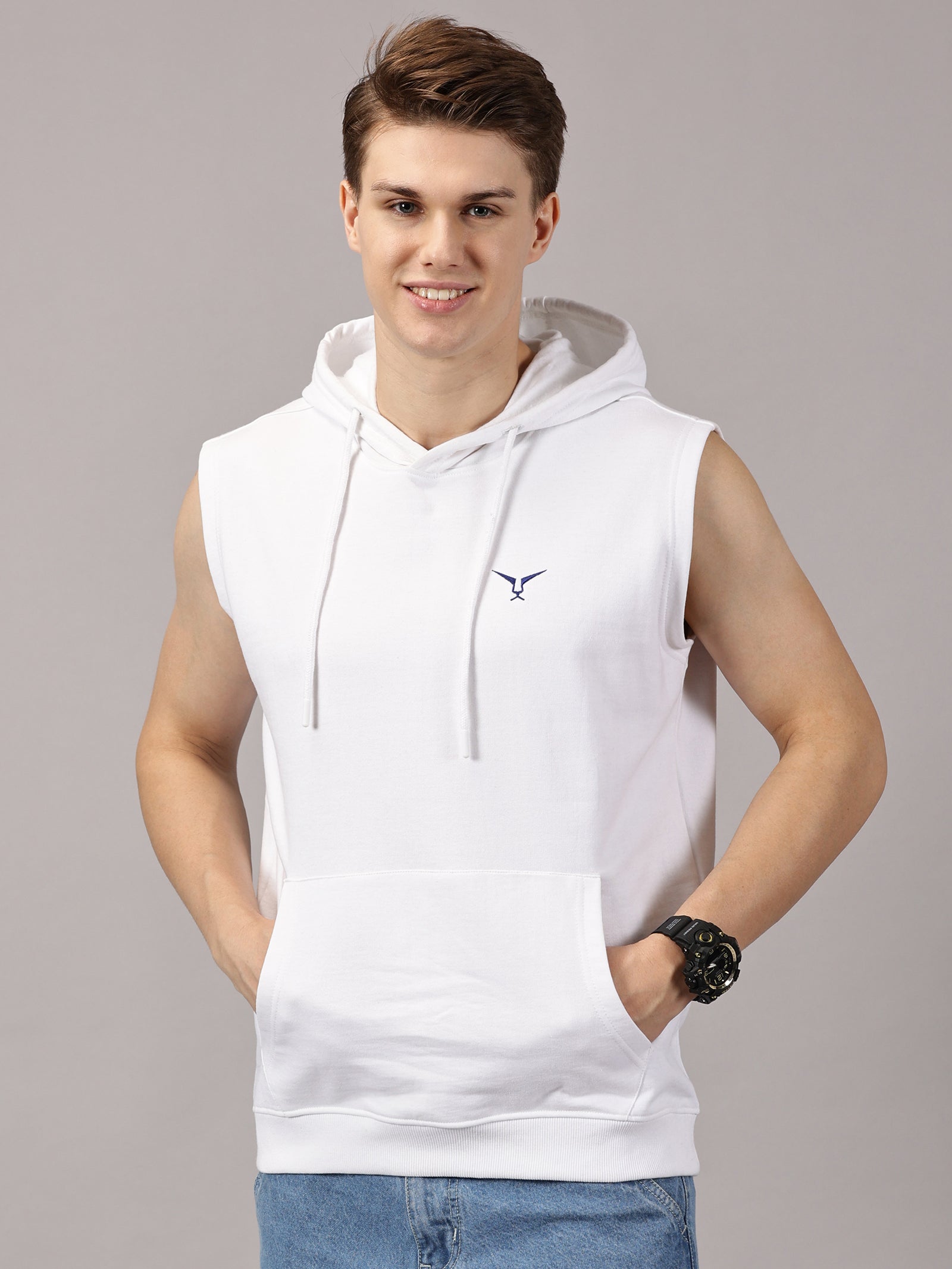 Sweatshirt : Sleeveless Hoodie