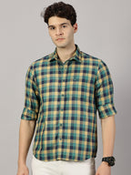 Casual  : Checkered Poly Cotton shirt