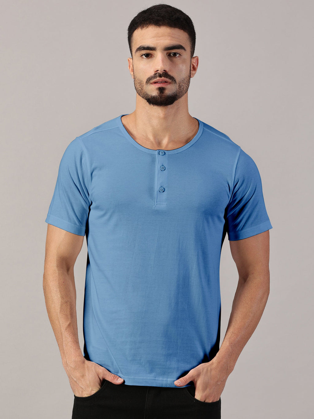 Casuals : Henley Neck T-Shirt