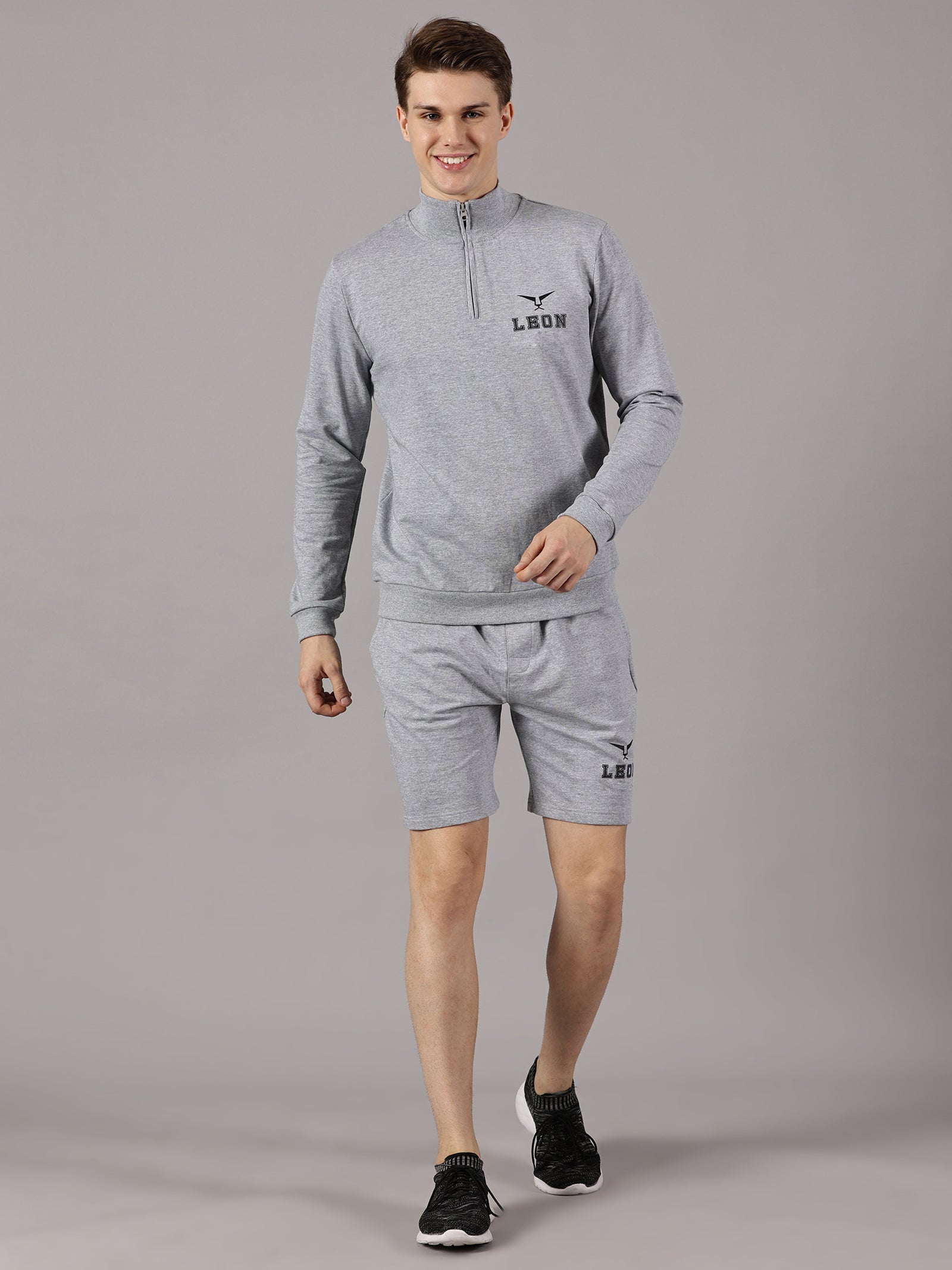 Active Wear :Sports High Neck and Shorts sets