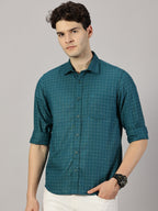 Casuals : Checkered Poly Cotton Shirt