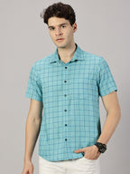 Casual : Checkered Poly Cotton shirt