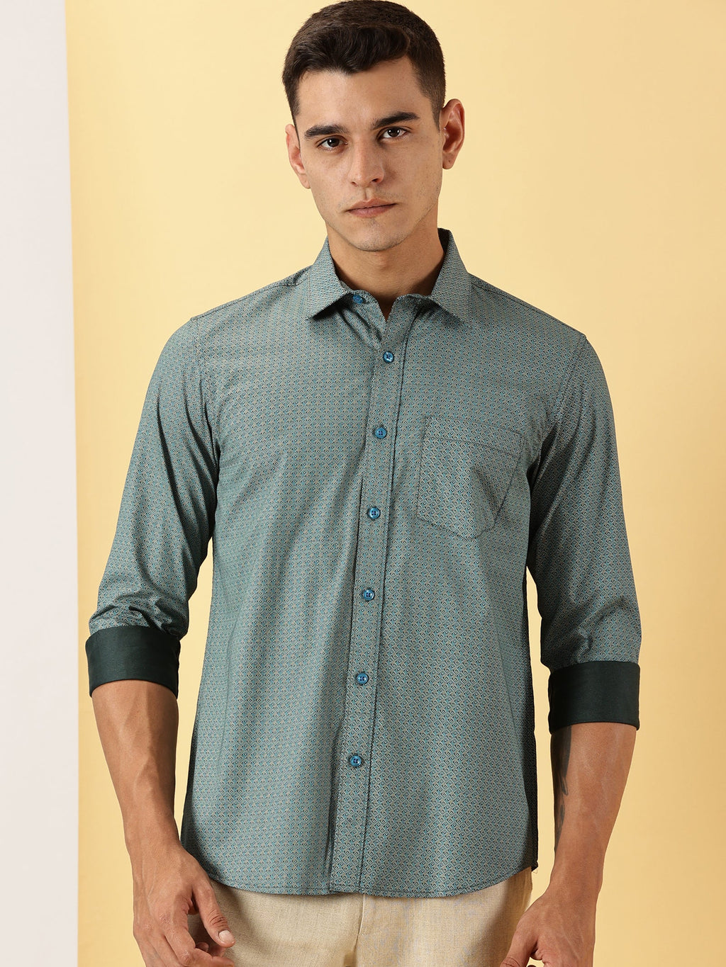 Casuals : 3D Print fullsleeve shirt