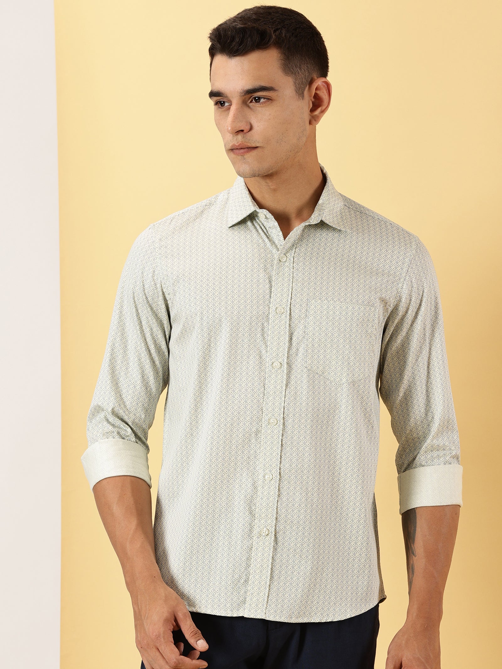 Casuals : 3D Print fullsleeve shirt