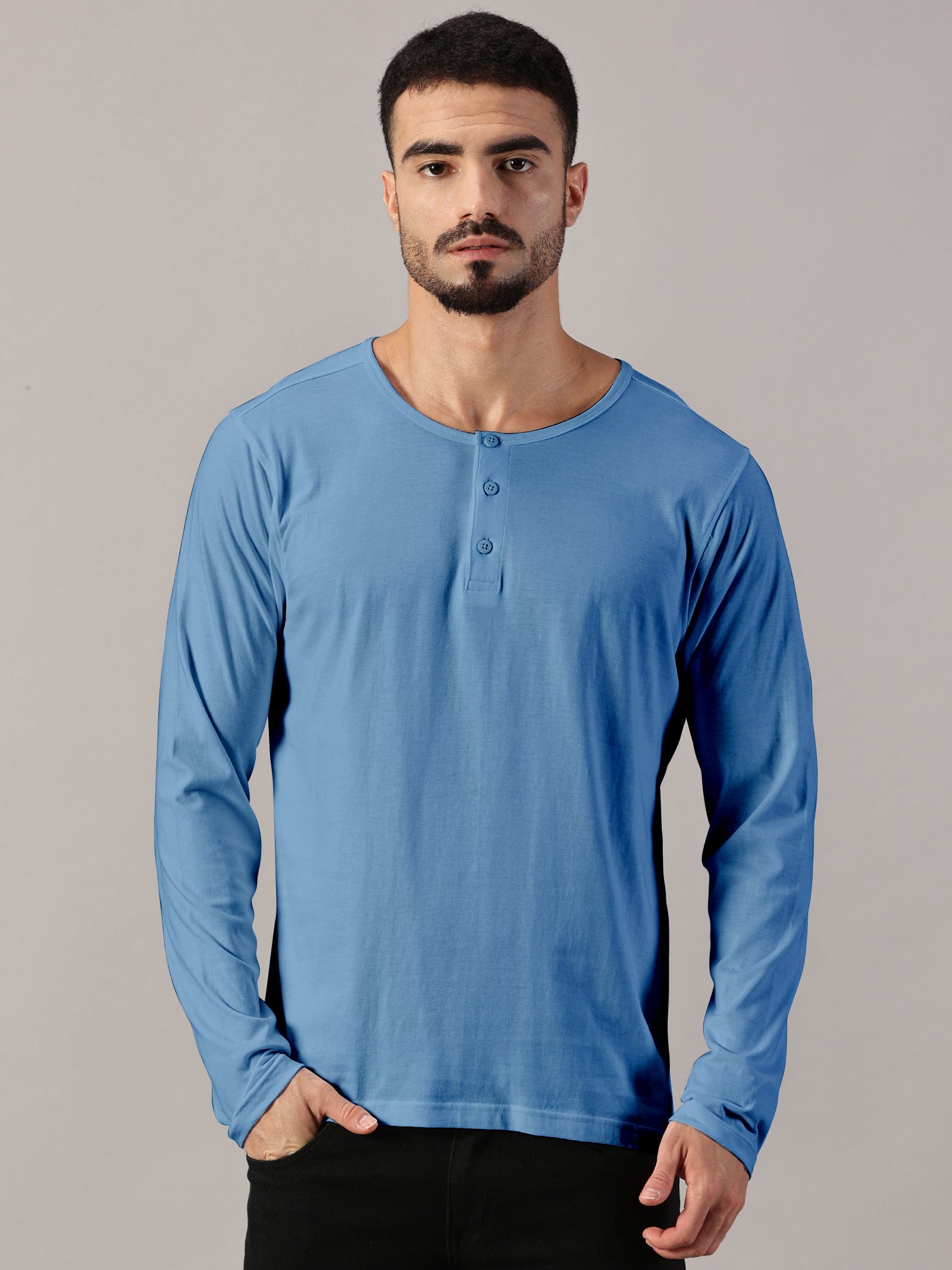 Casuals : Henley Neck T-Shirt