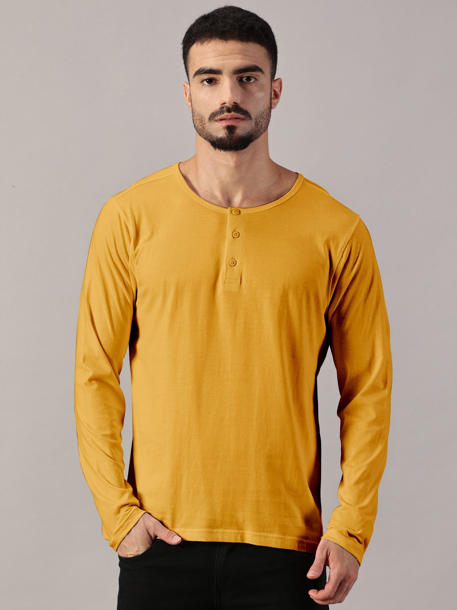 Casuals : Henley Neck T-Shirt