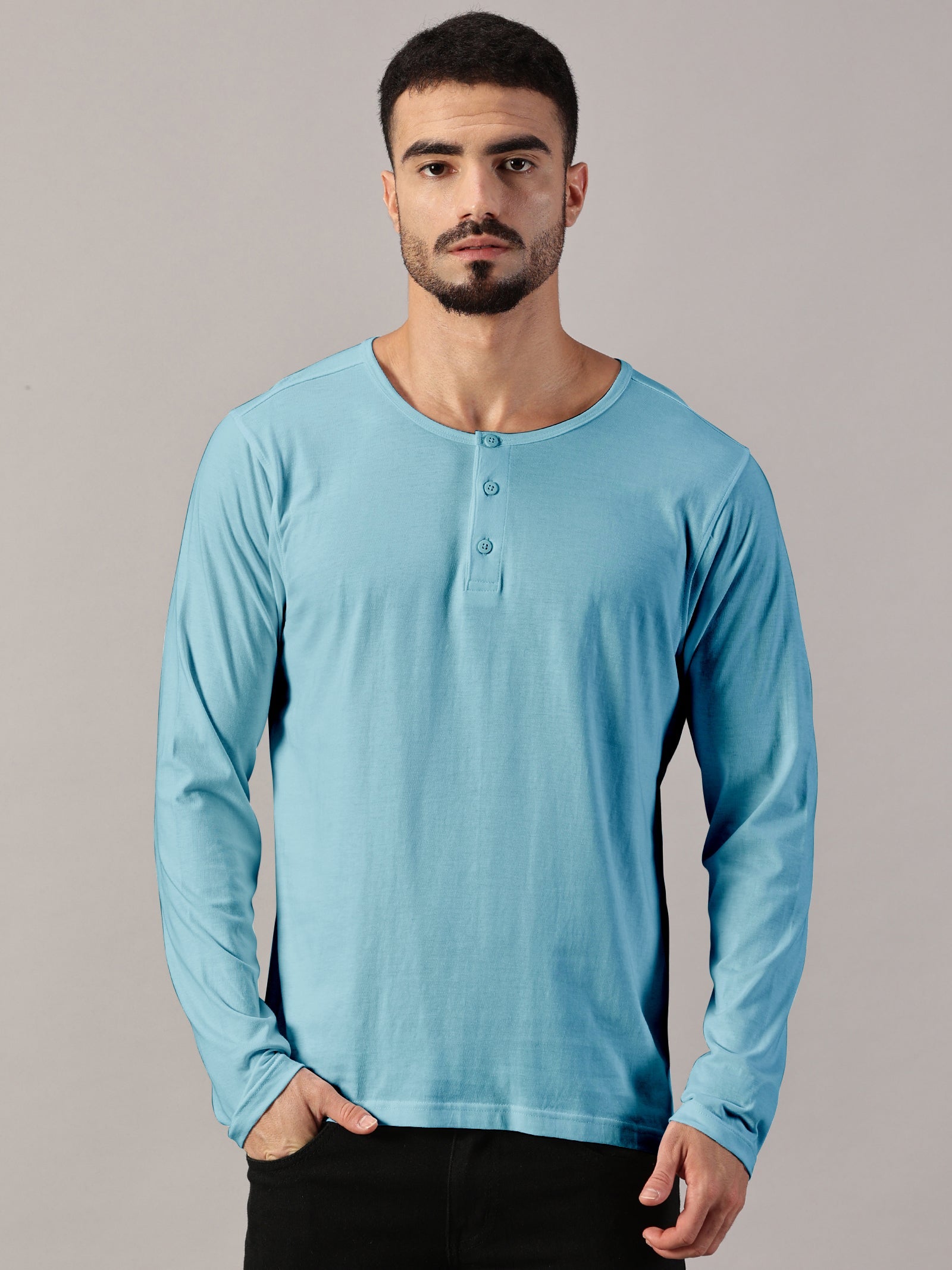 Casuals : Henley Neck T-Shirt