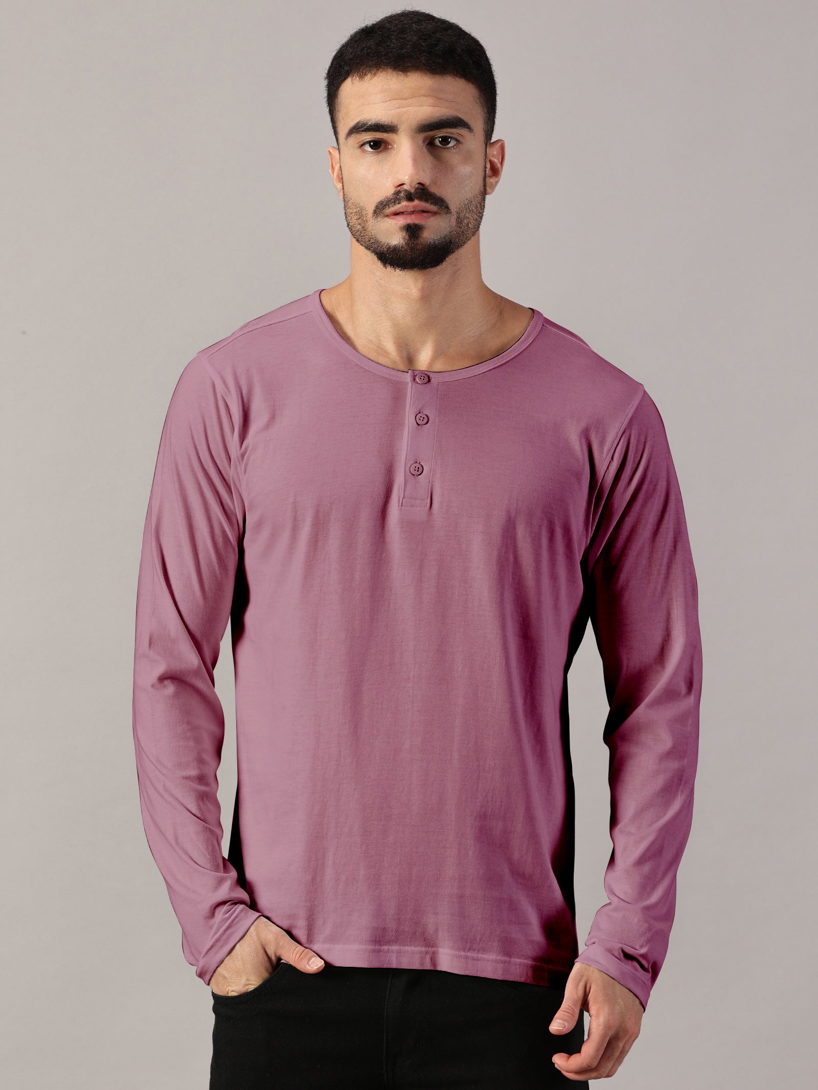 Casuals : Henley Neck T-Shirt