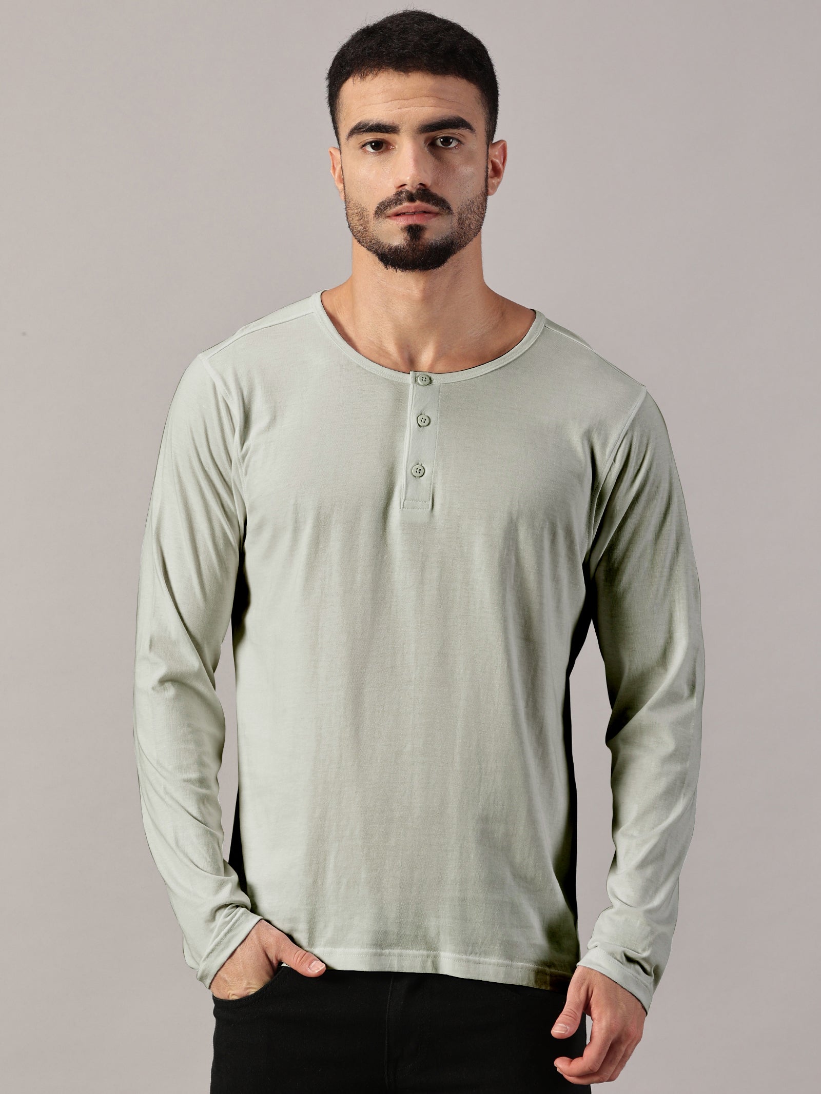 Casuals : Henley Neck T-Shirt