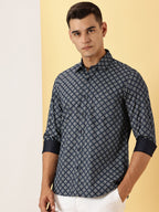 Casuals : Geometric Print fullsleeve shirt