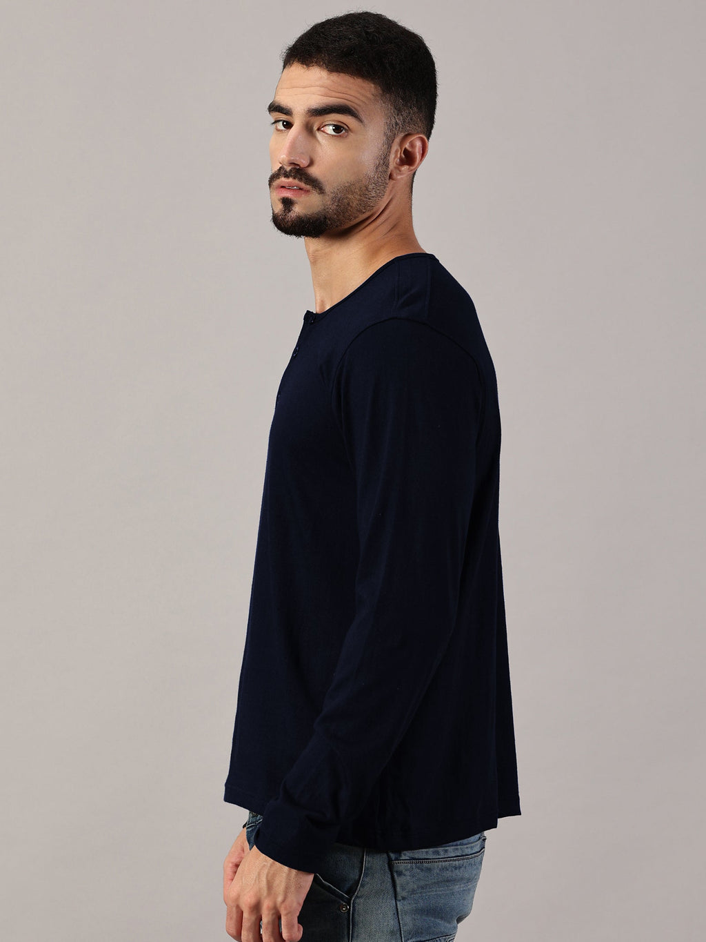 Casuals : Henley Neck T-Shirt