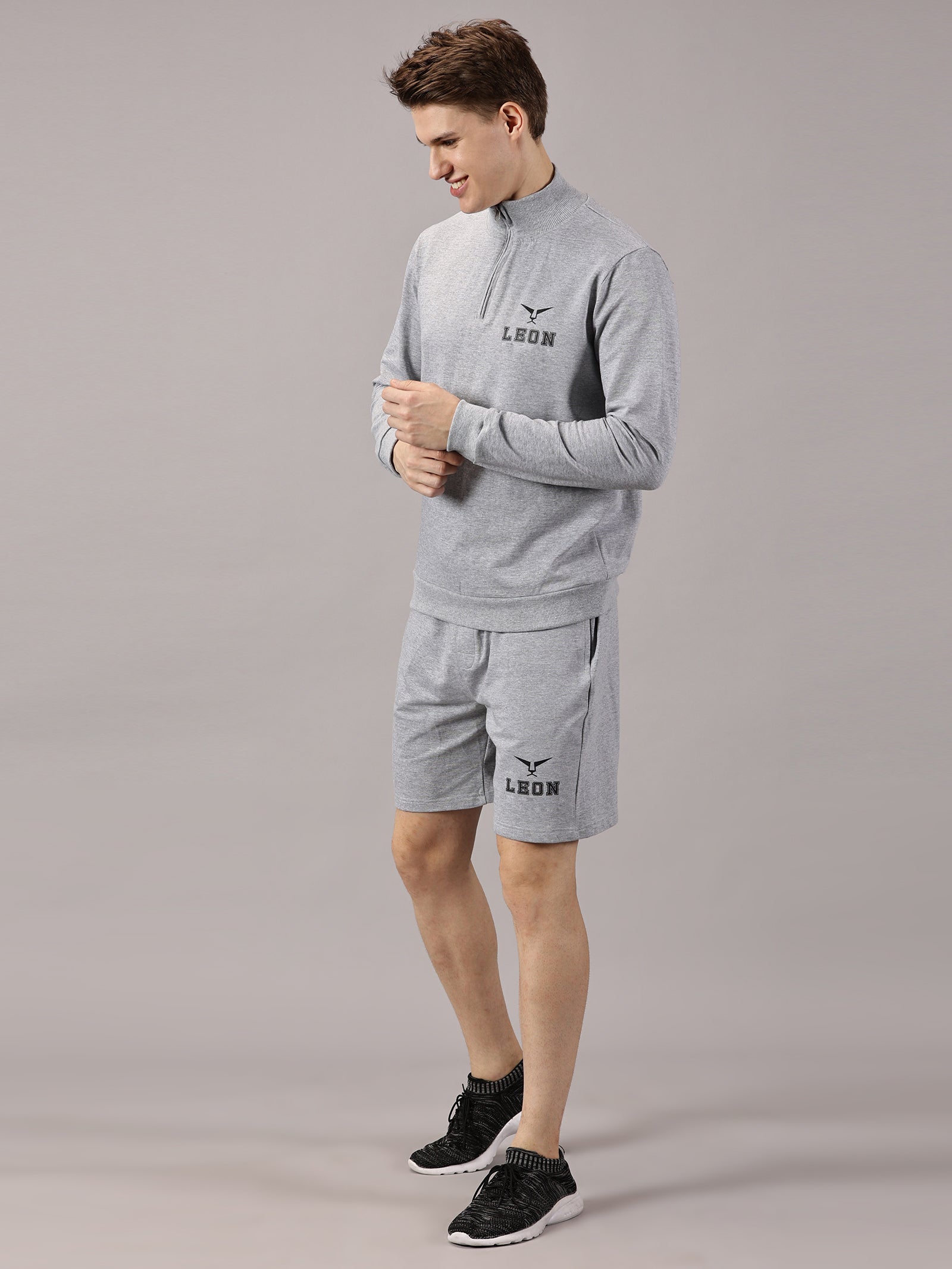 Active Wear :Sports High Neck and Shorts sets