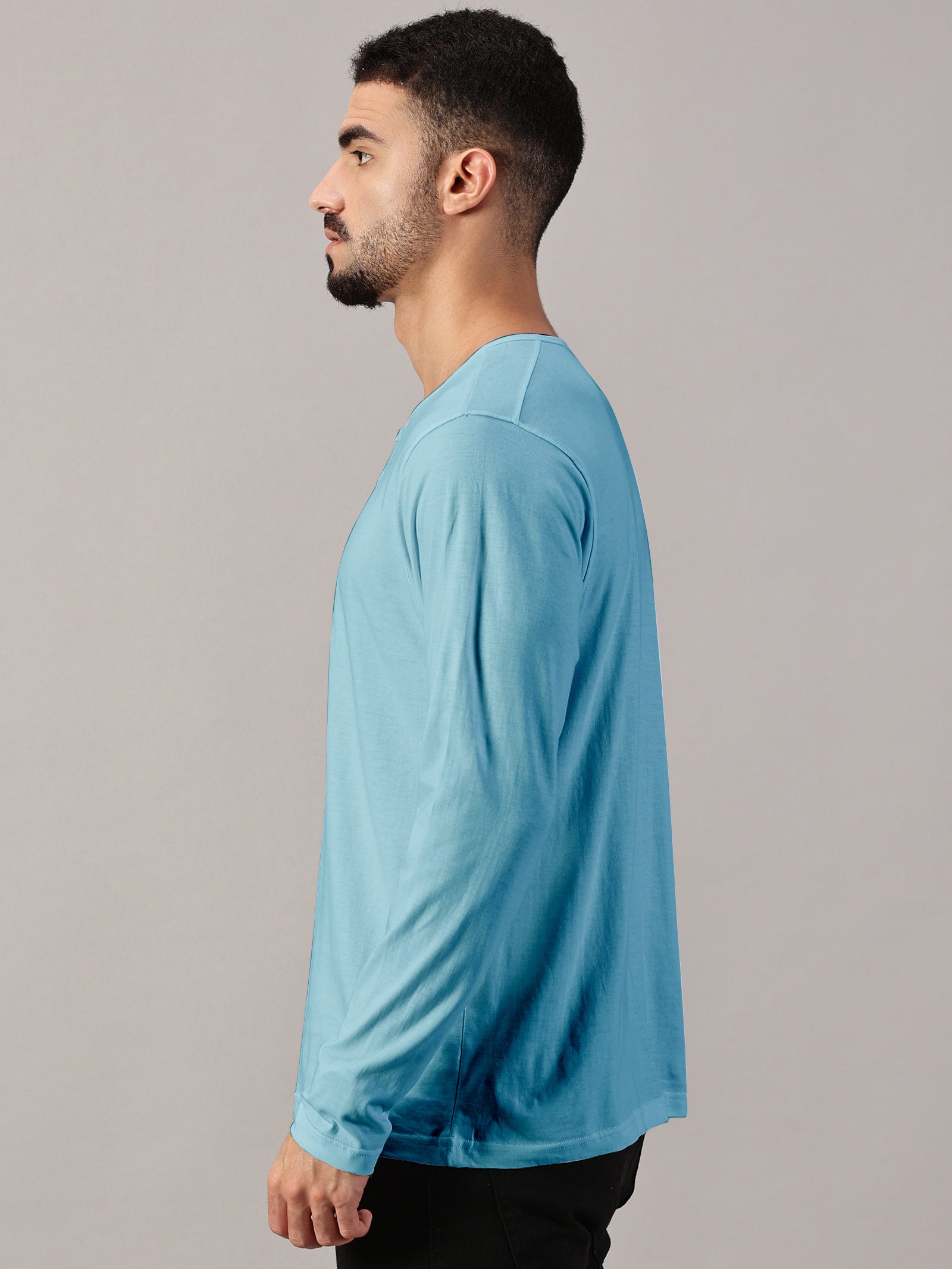 Casuals : Henley Neck T-Shirt