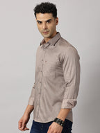 Casulas : Geometric Textured Shirt