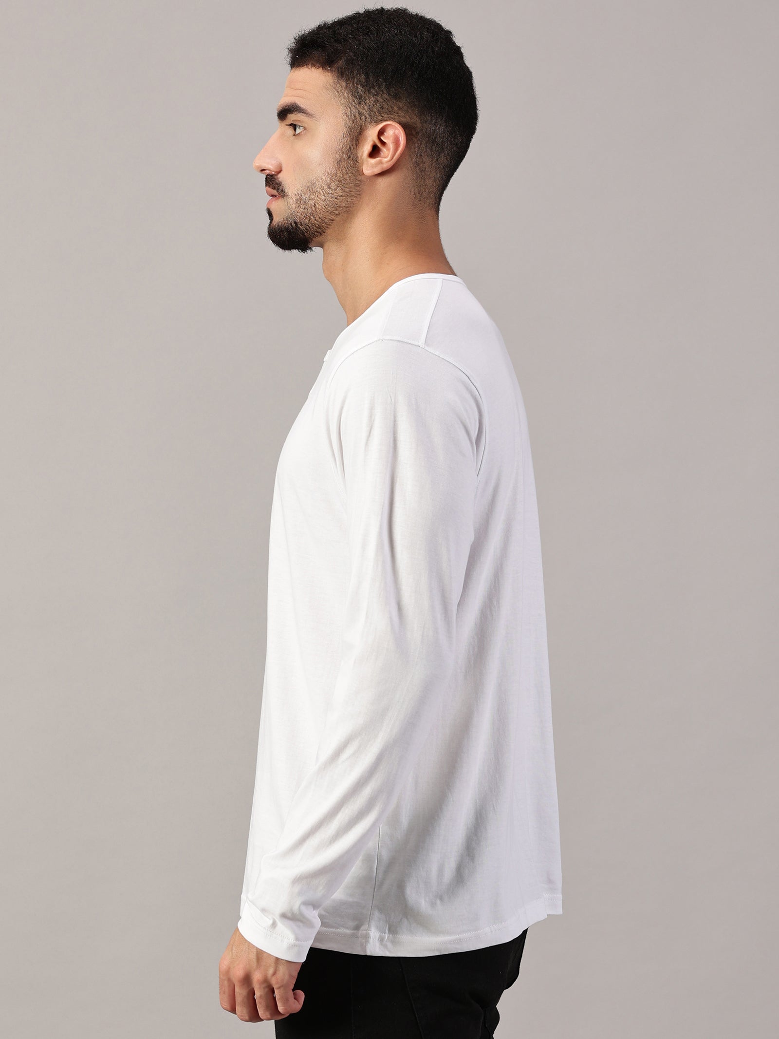 Casuals : Henley Neck T-Shirt