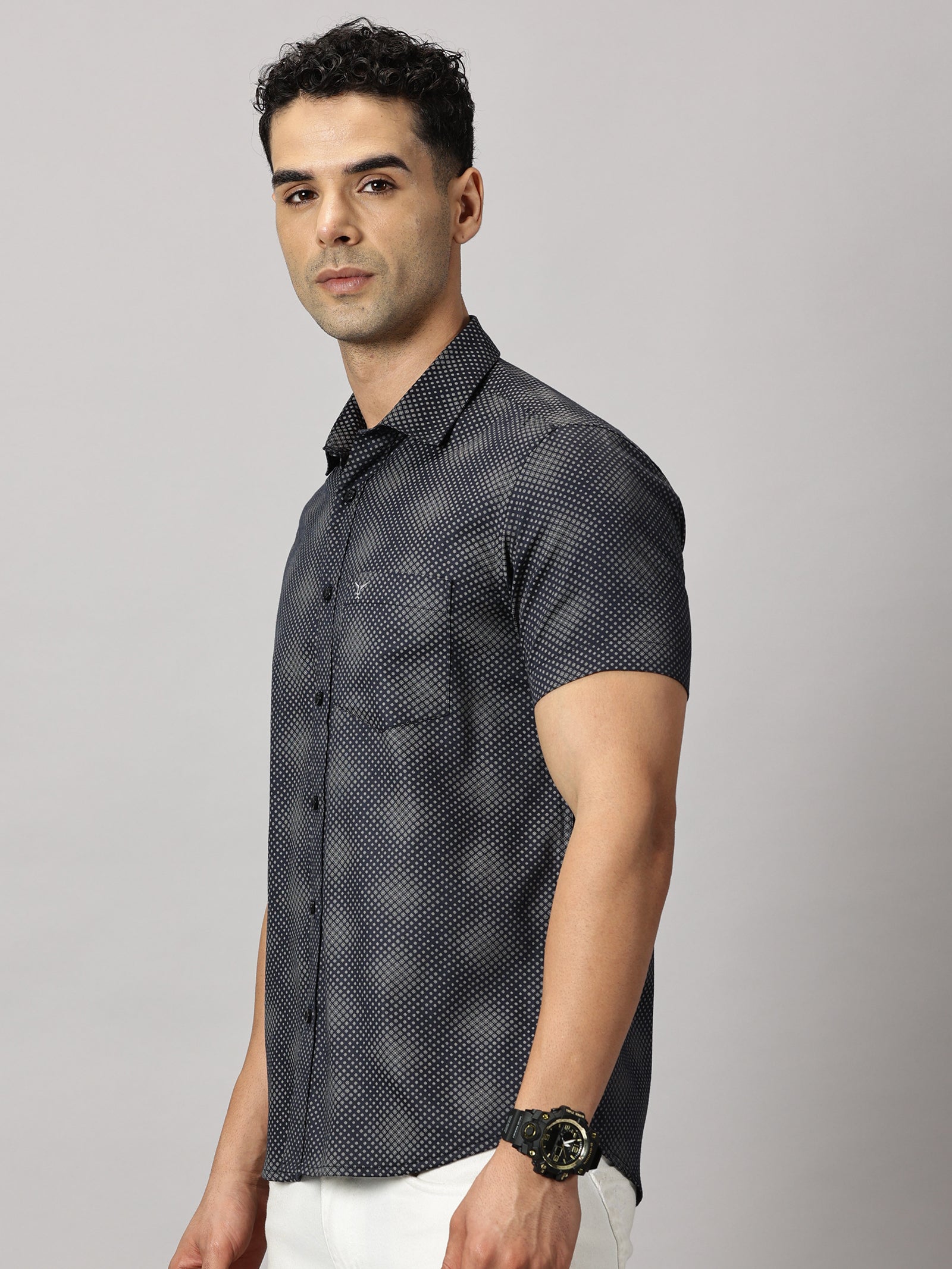 Casuals : Dots Printed Shirt