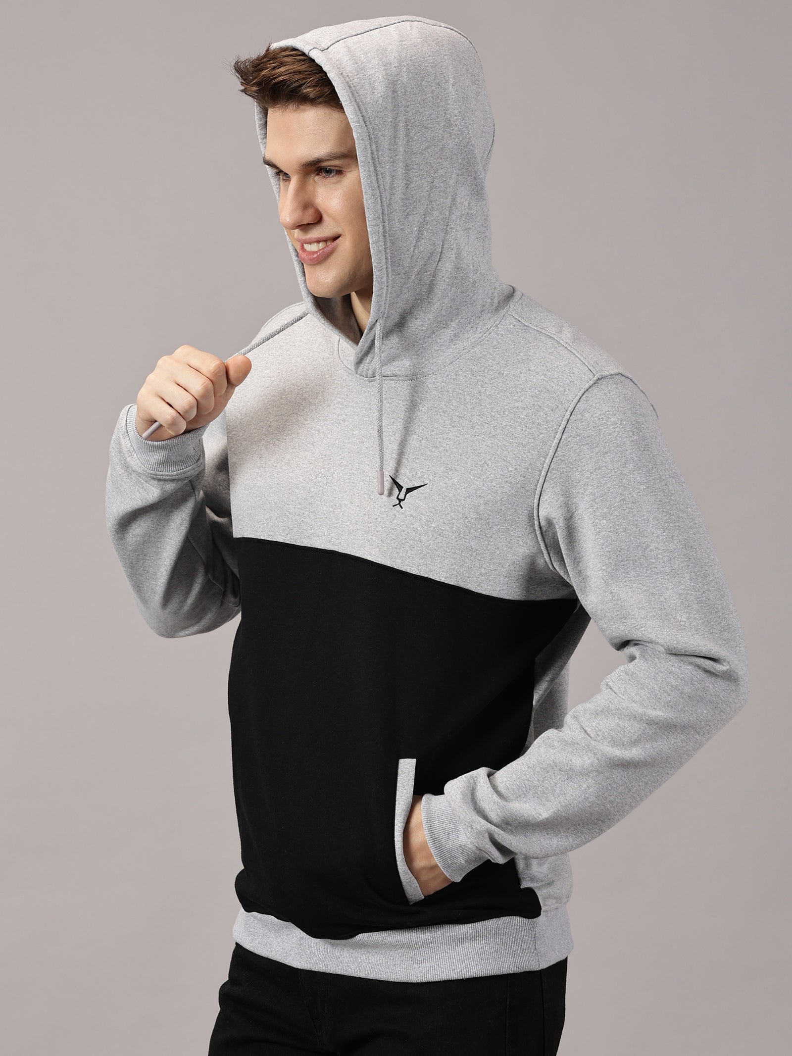 Sweatshirt : Colour Block Hoodie