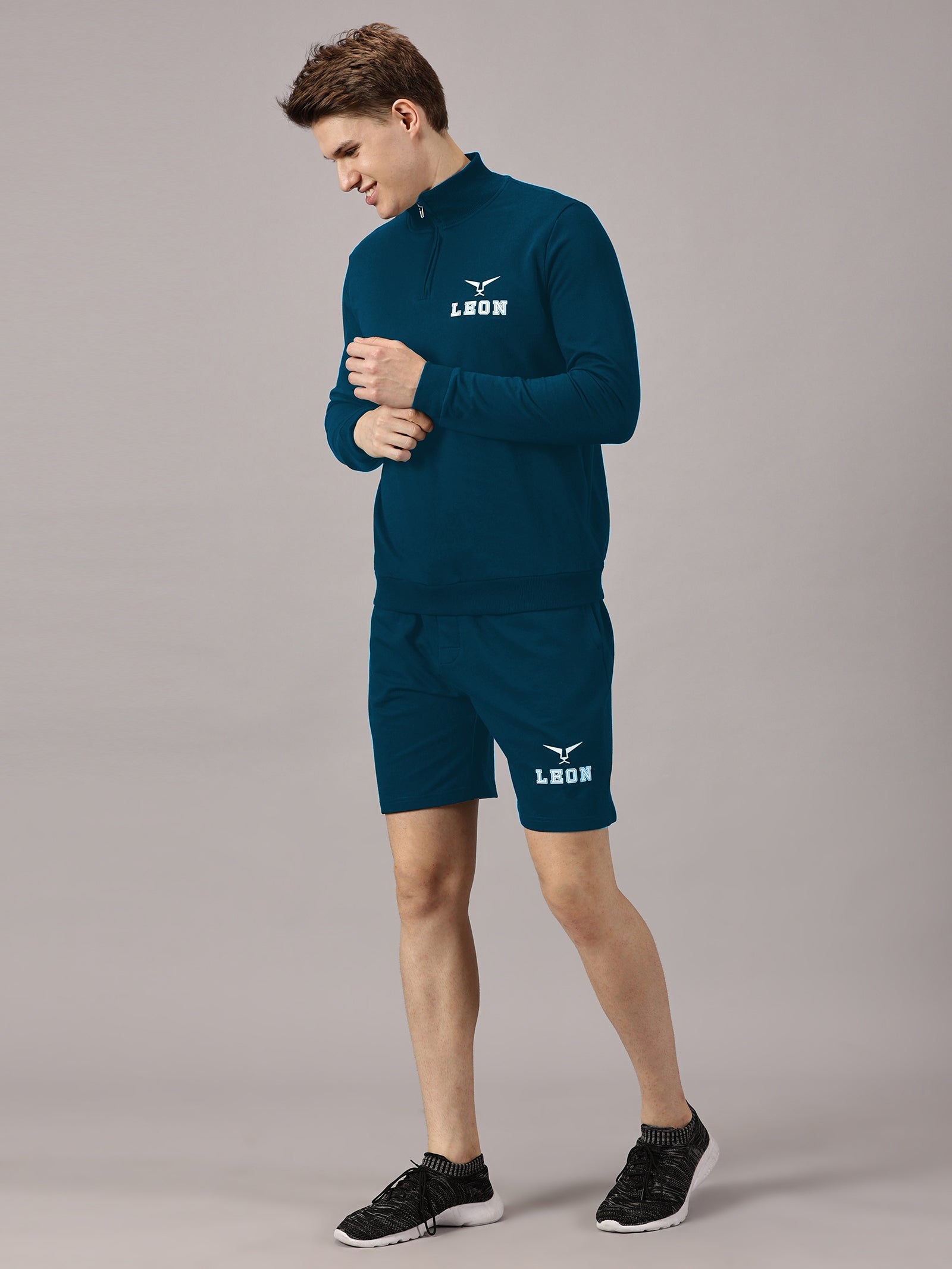 active wear :Sports High Neck and Shorts sets