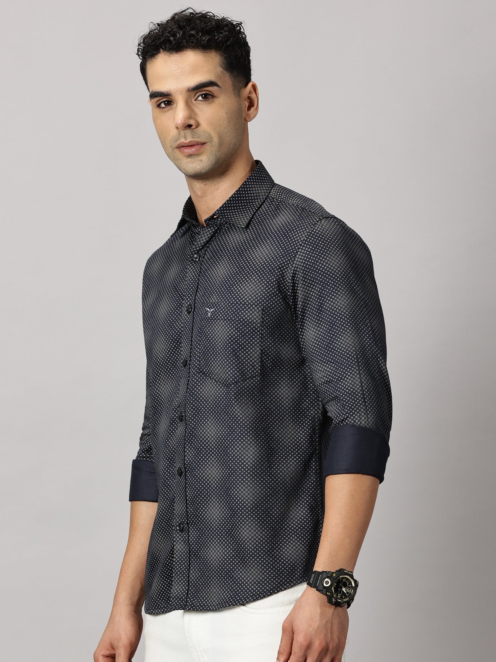 Casuals : Dots Printed Shirt