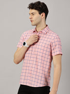 Casual : Checkered Poly Cotton shirt