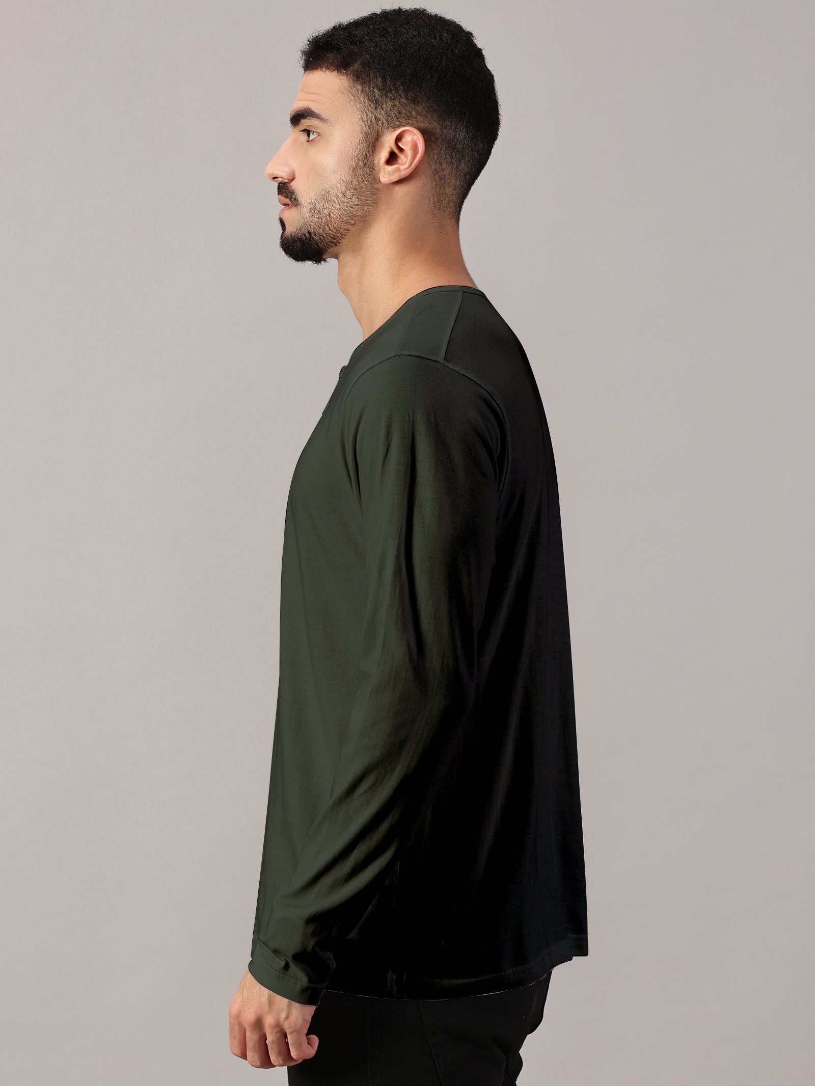 Casuals : Henley Neck T-Shirt