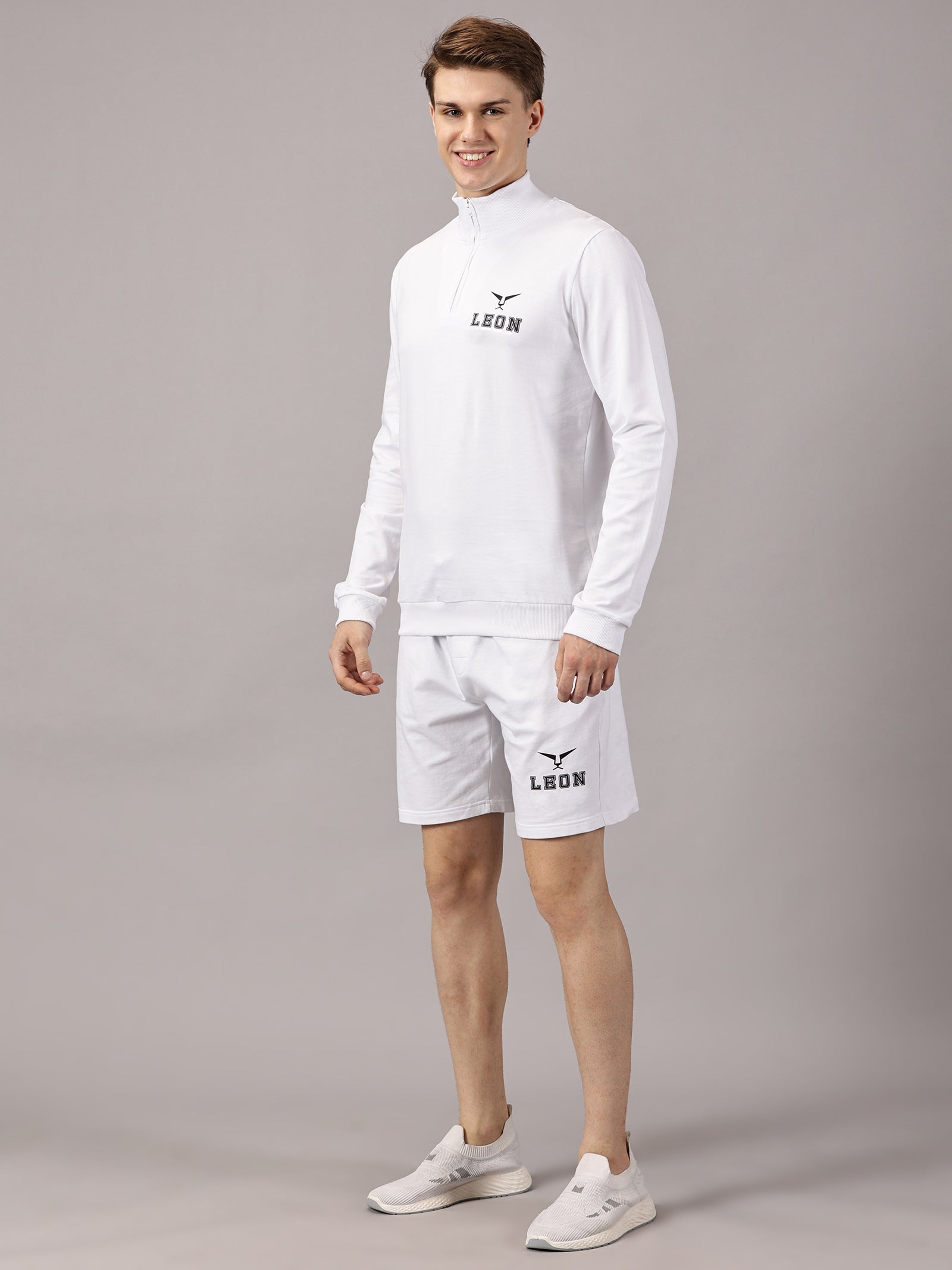 Active Wear :Sports High Neck and Shorts sets