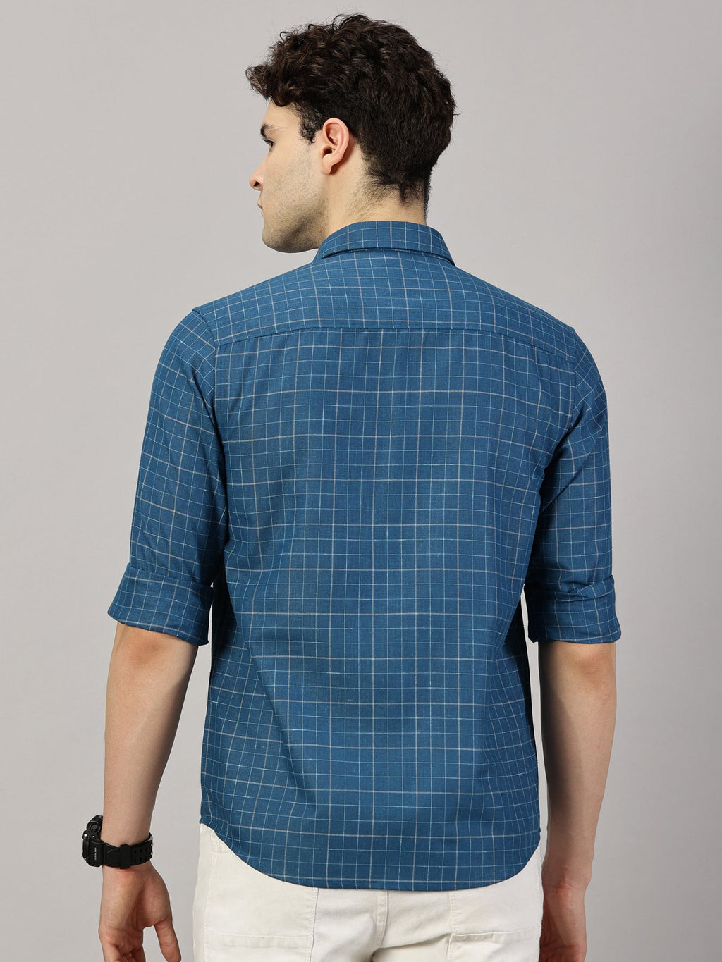 Casuals : Checkered Poly Cotton Shirt