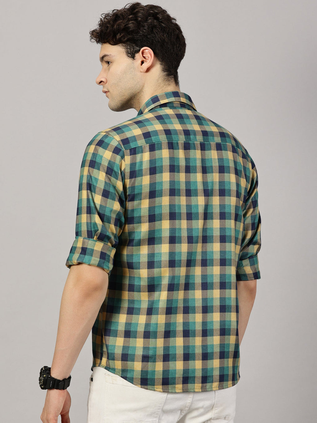 Casual  : Checkered Poly Cotton shirt