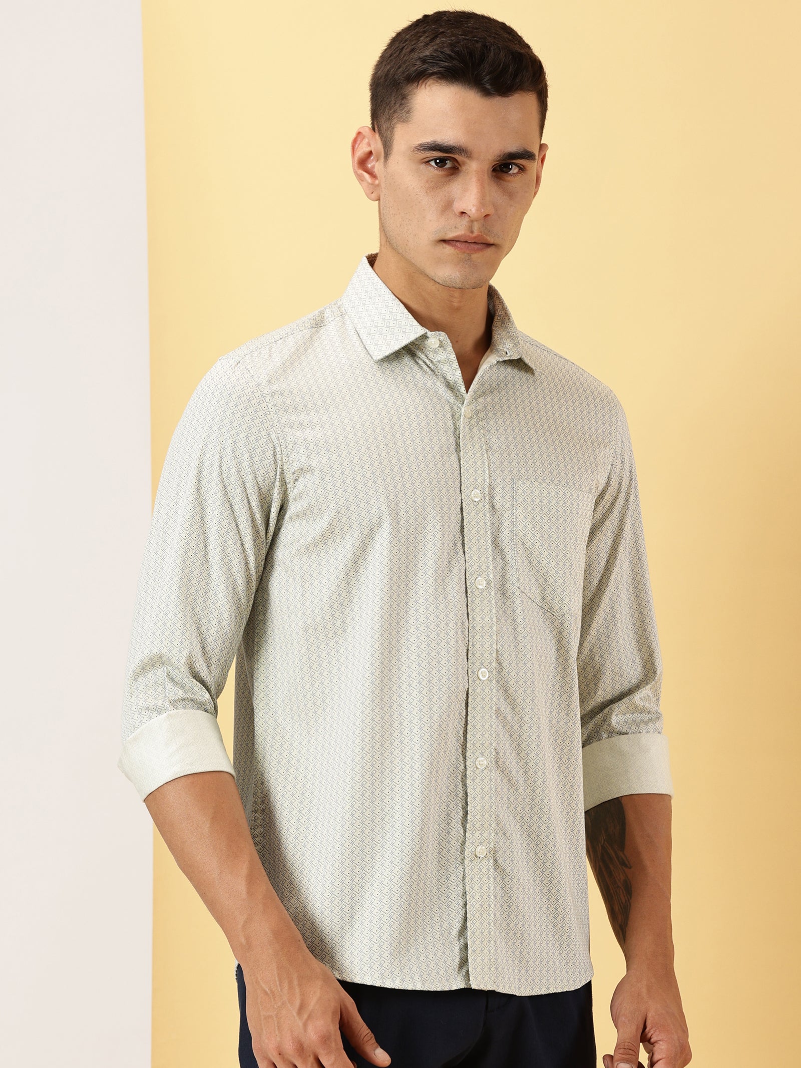 Casuals : 3D Print fullsleeve shirt