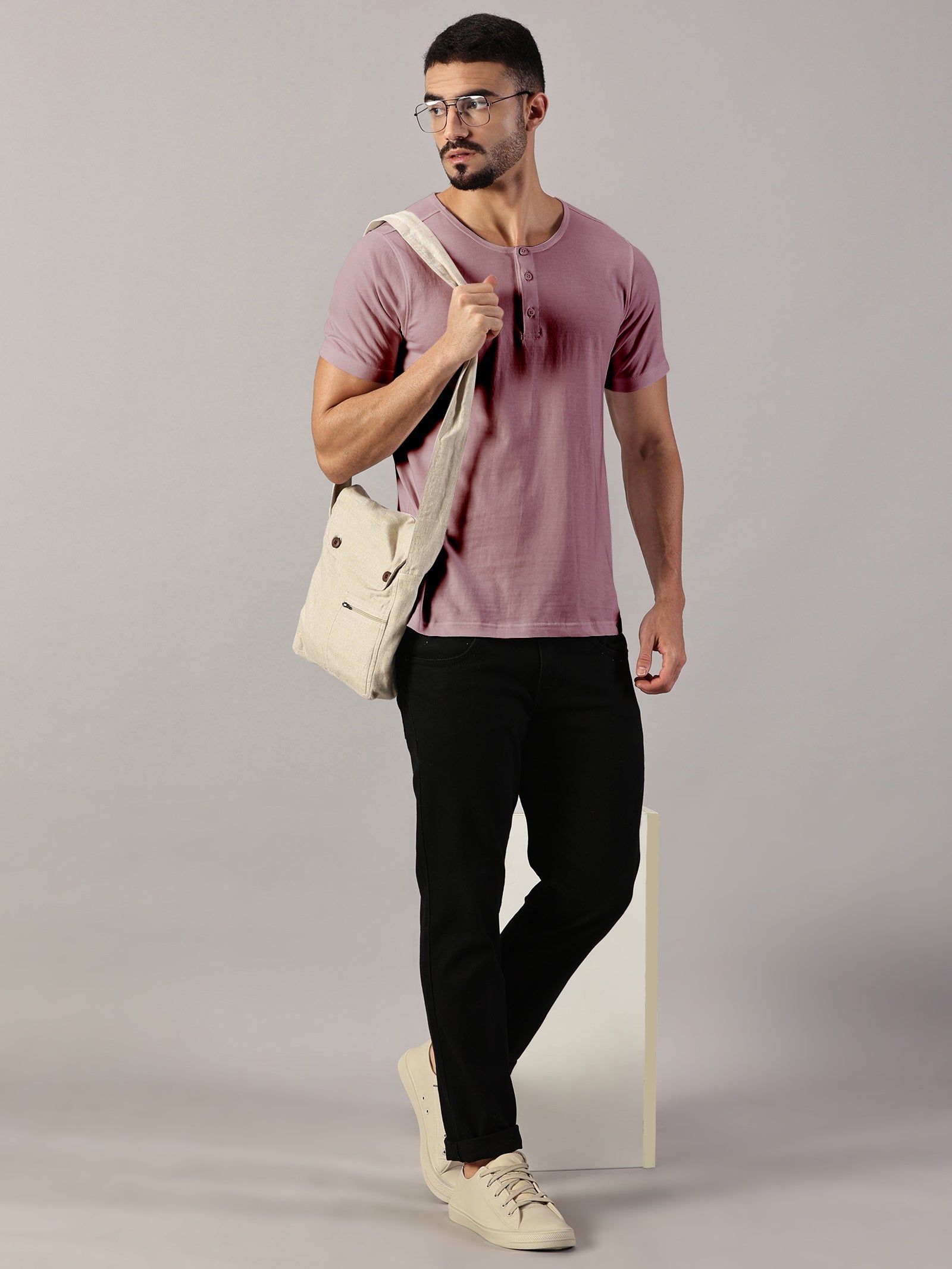 Casuals : Henley Neck T-Shirt
