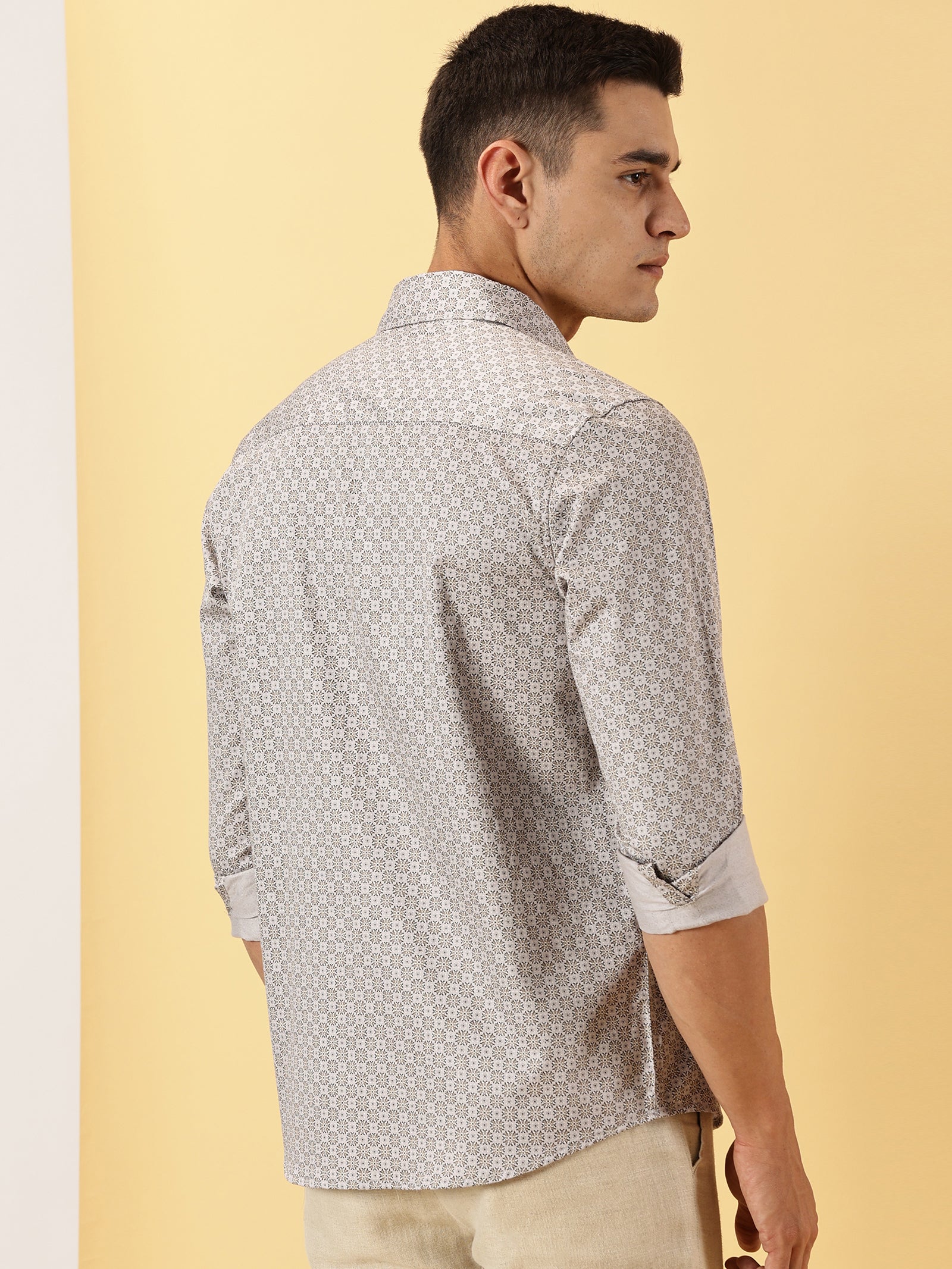 Casuals : Floral Print full sleeve shirt