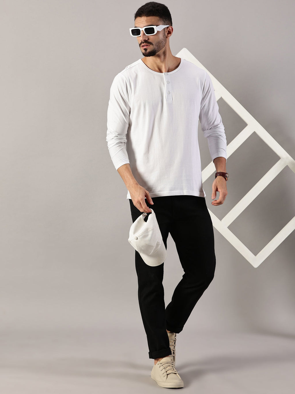 Casuals : Henley Neck T-Shirt