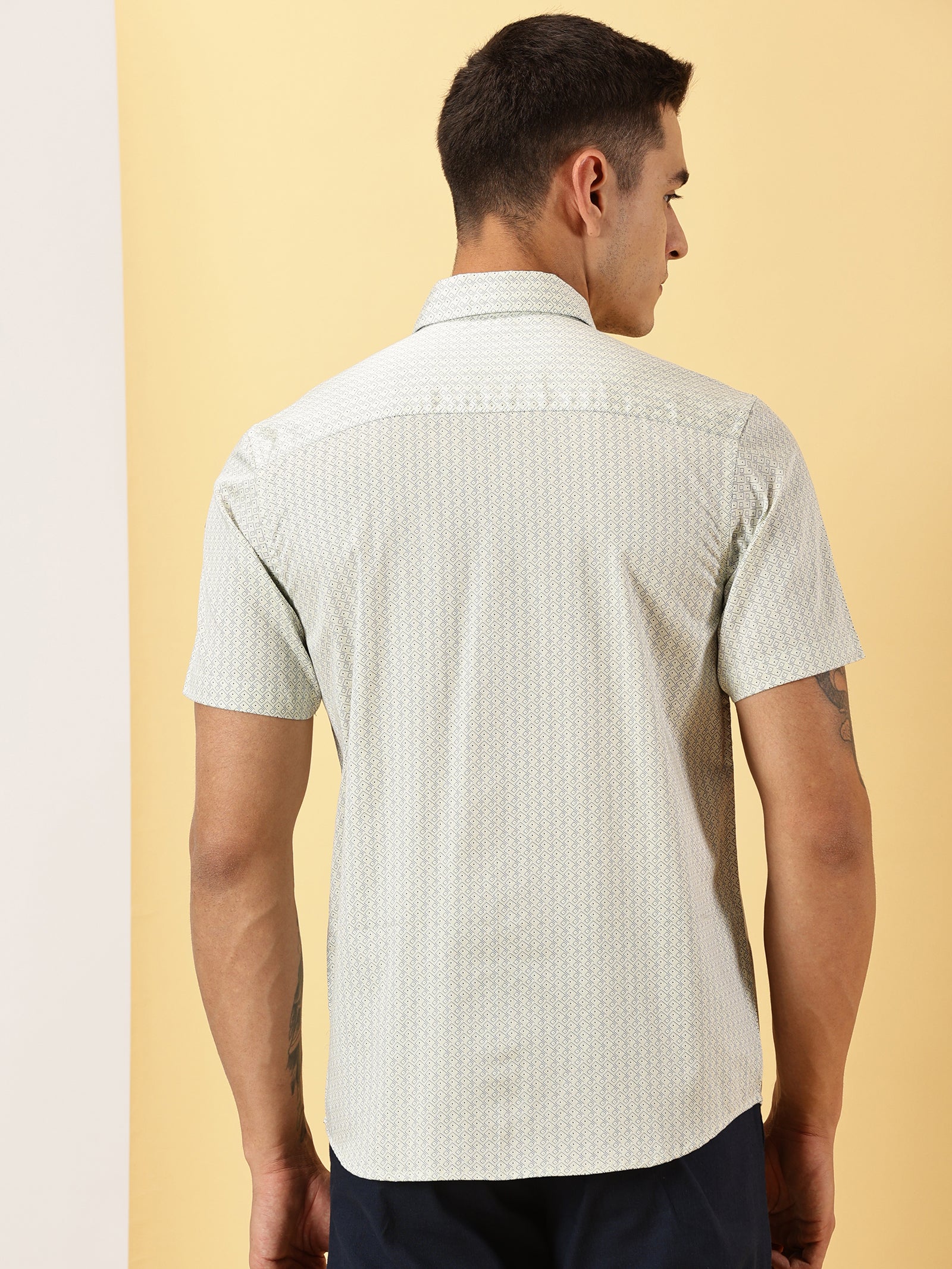 Casuals : 3D Print half sleeve shirt