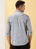 Casuals : Leaf Print full sleeve shirt