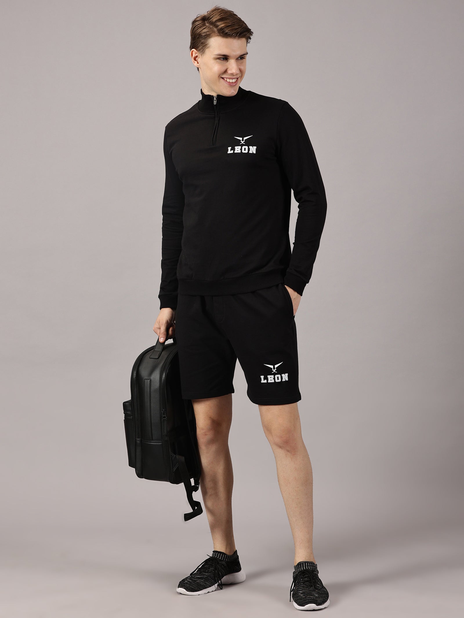 Active Wear :Sports High Neck and Shorts sets