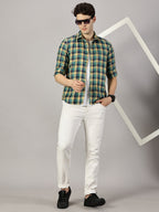 Casual  : Checkered Poly Cotton shirt