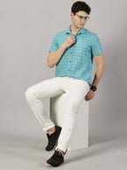 Casual : Checkered Poly Cotton shirt