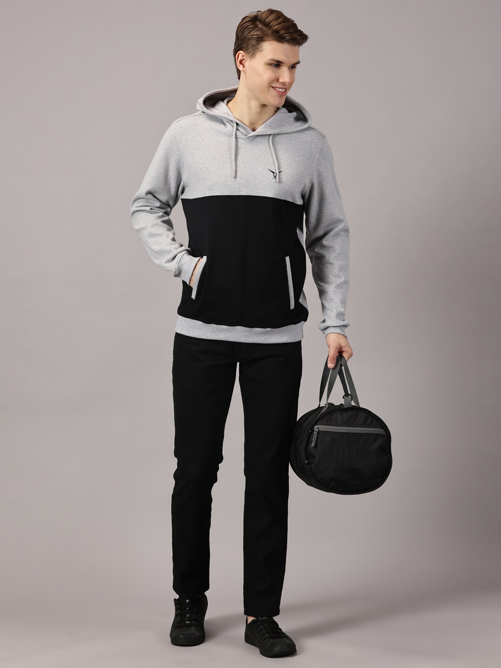 Sweatshirt : Colour Block Hoodie