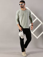 Casuals : Henley Neck T-Shirt
